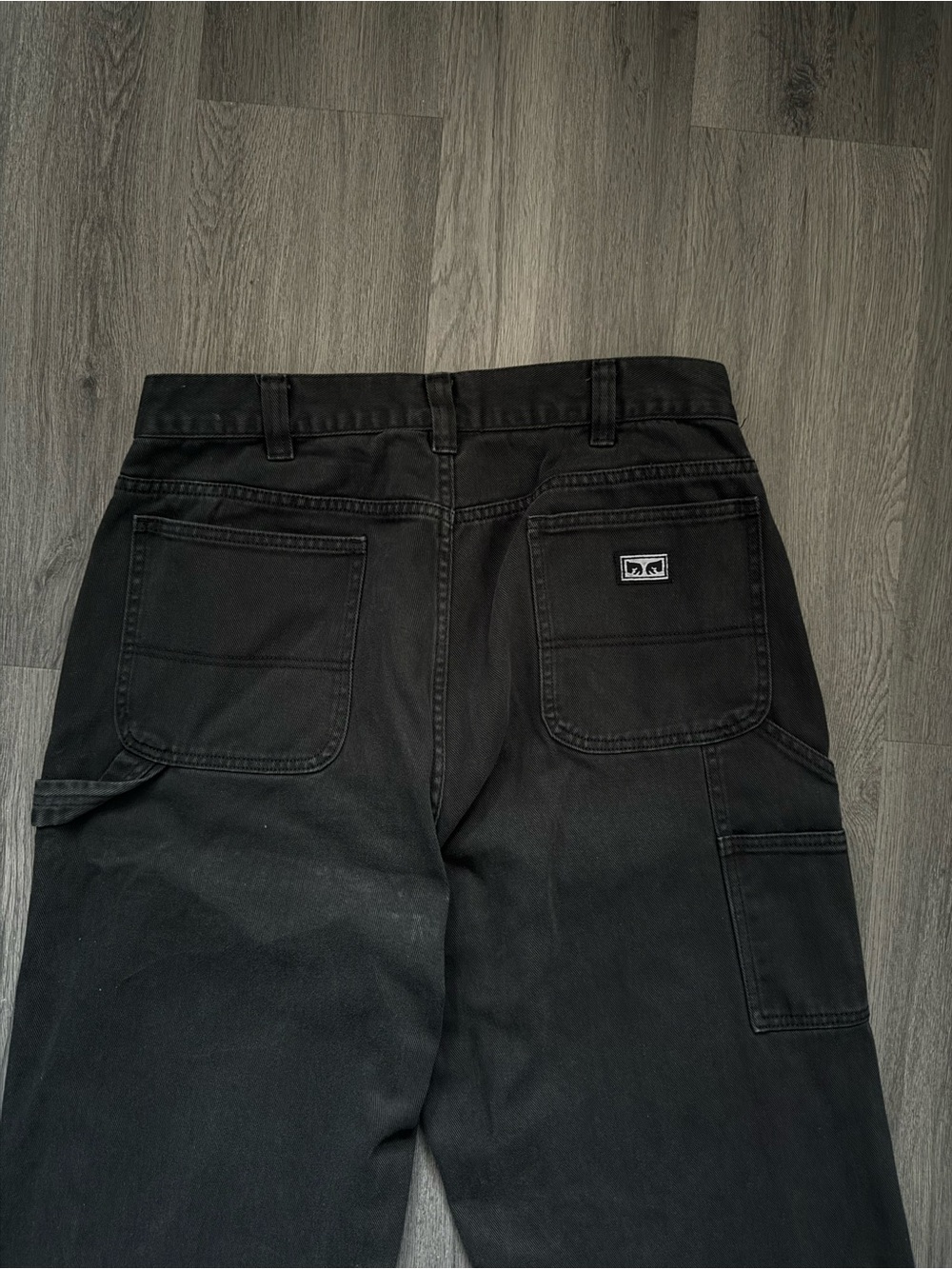 Black Men’s Work Pants with Back Pockets